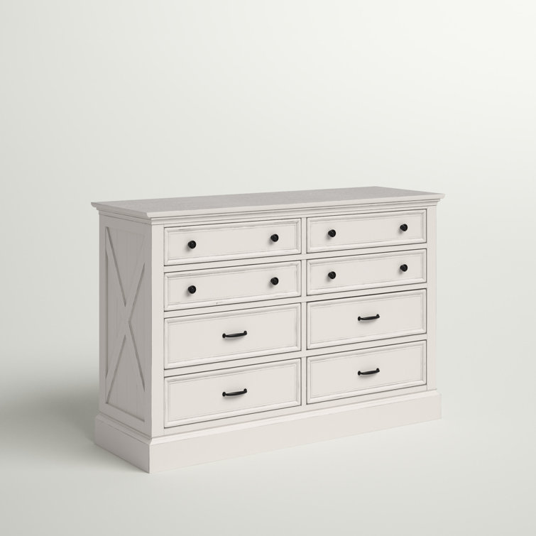 Breckenridge 8 drawer double outlet dresser